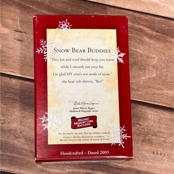 2005 HALLMARK KEEPSAKE ORNAMENT QXG4432 SNOW BEAR BUDDIES BY ANITA ROGERS - Picture 4 of 11